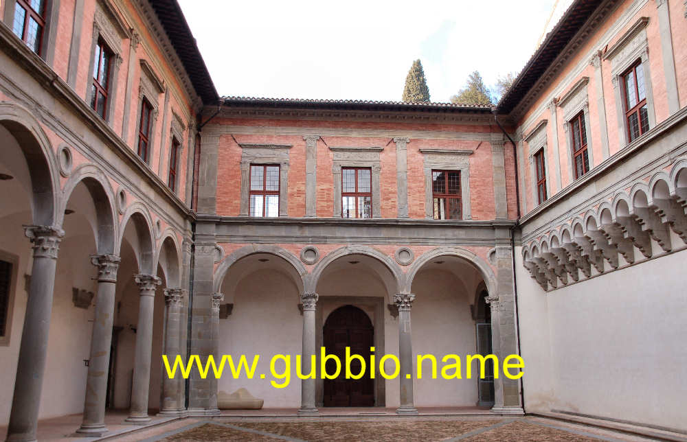 Palazzo Ducale di Gubbio. Il Cortile