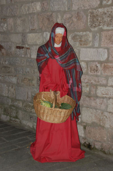 Il presepe del quartiere San Martino. Primi piani femminili