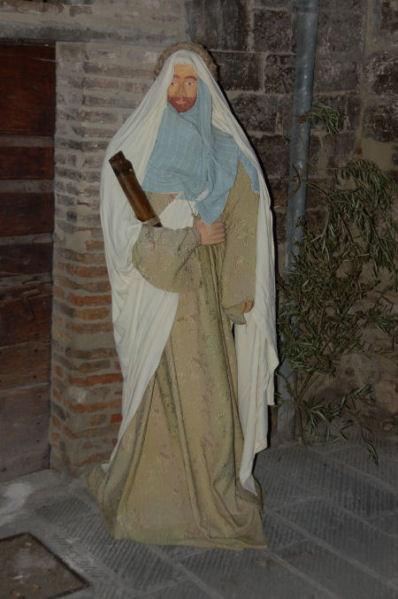 Il presepe del quartiere San Martino. Primi piani maschili