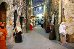Il presepe del quartiere San martino di Gubbio