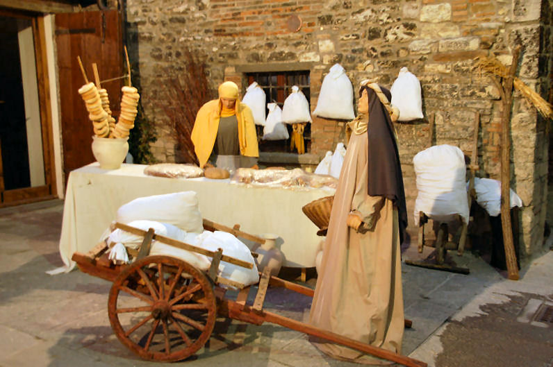 Il presepe del quartiere San Martino. Al mercato