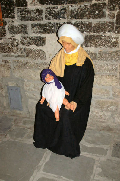 Il presepe del quartiere San Martino. Primi piani femminili
