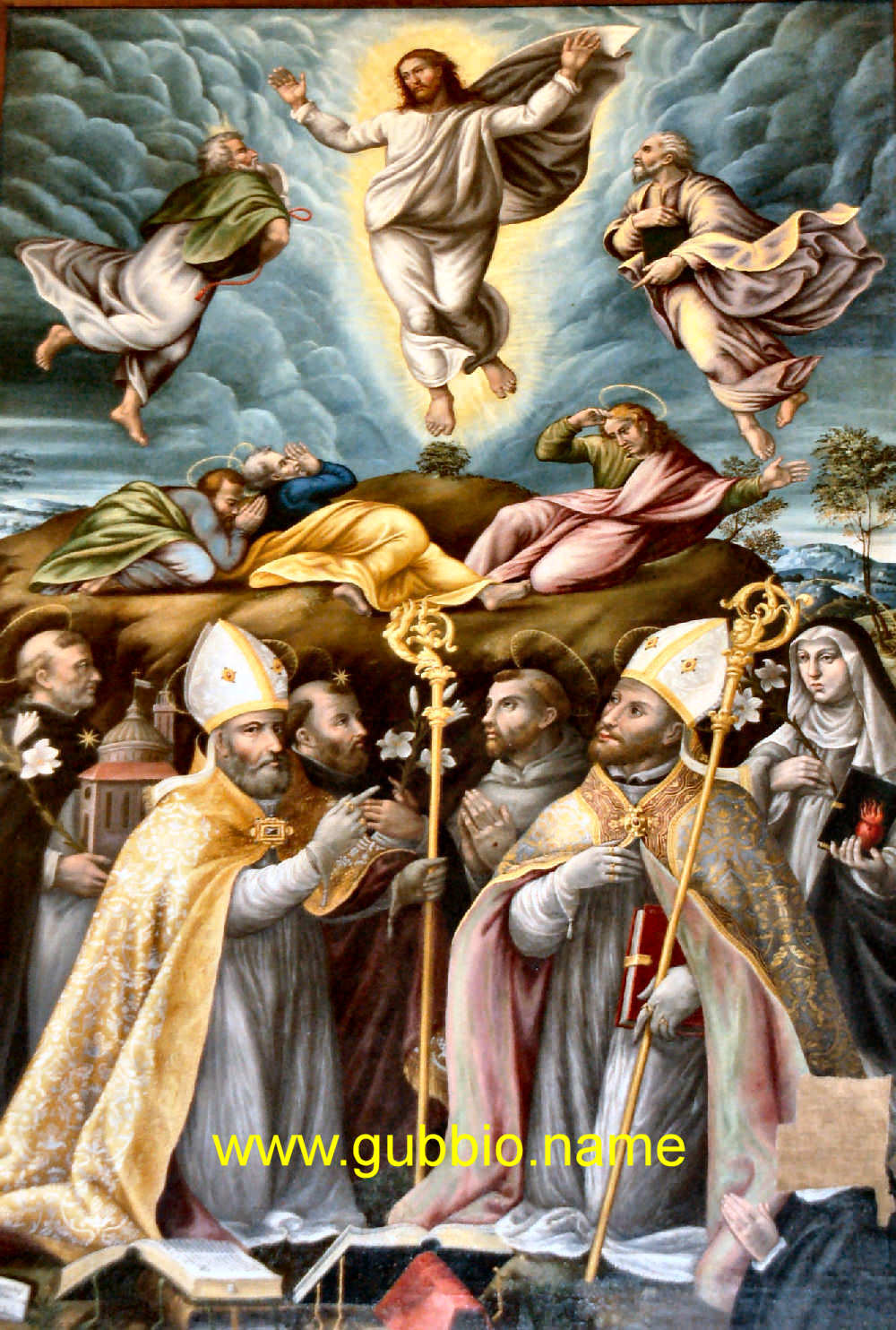 La Trasfigurazione del Signore sul monte Tabor e Santi (1585) di Giovanni Maria Baldassini