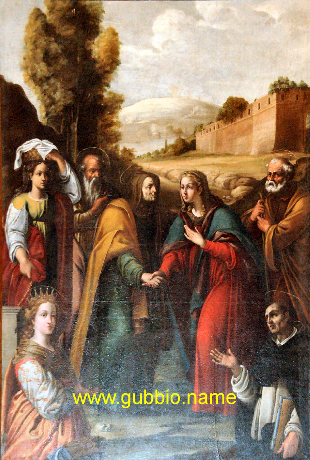 La visita di Maria Vergine a Santa Elisabetta (1620) di Pietro Paolo Tamburini