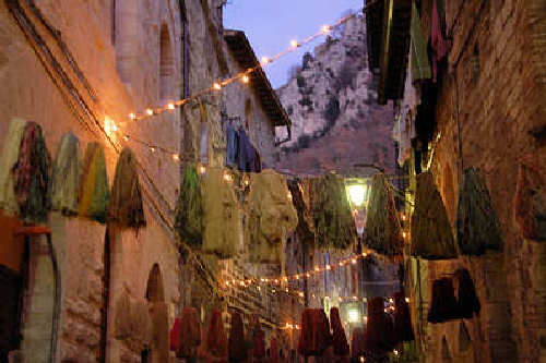 Il presepe del quartiere San martino di Gubbio